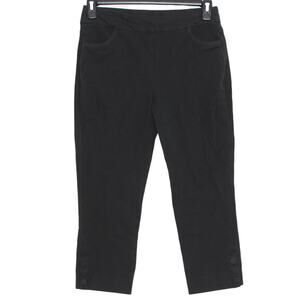 Soft Surroundings Womens Pants Superla Crop Pull On Minimalist Black Size Medium